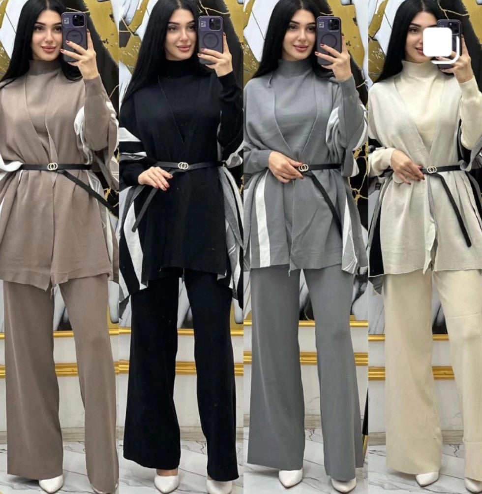 Champel Three Piece Luxury Set With Cape